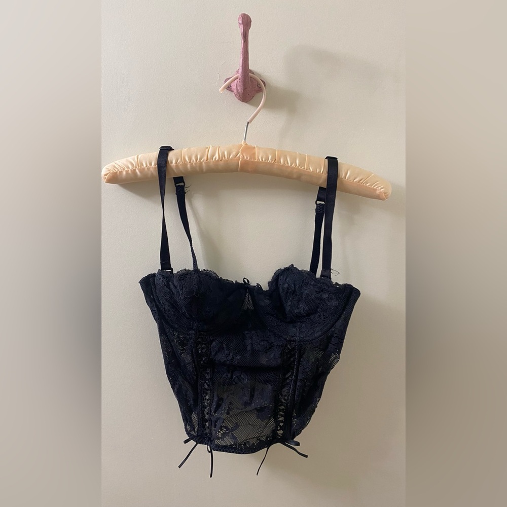 Victoria’s Secret Vintage Black Lace Bustier